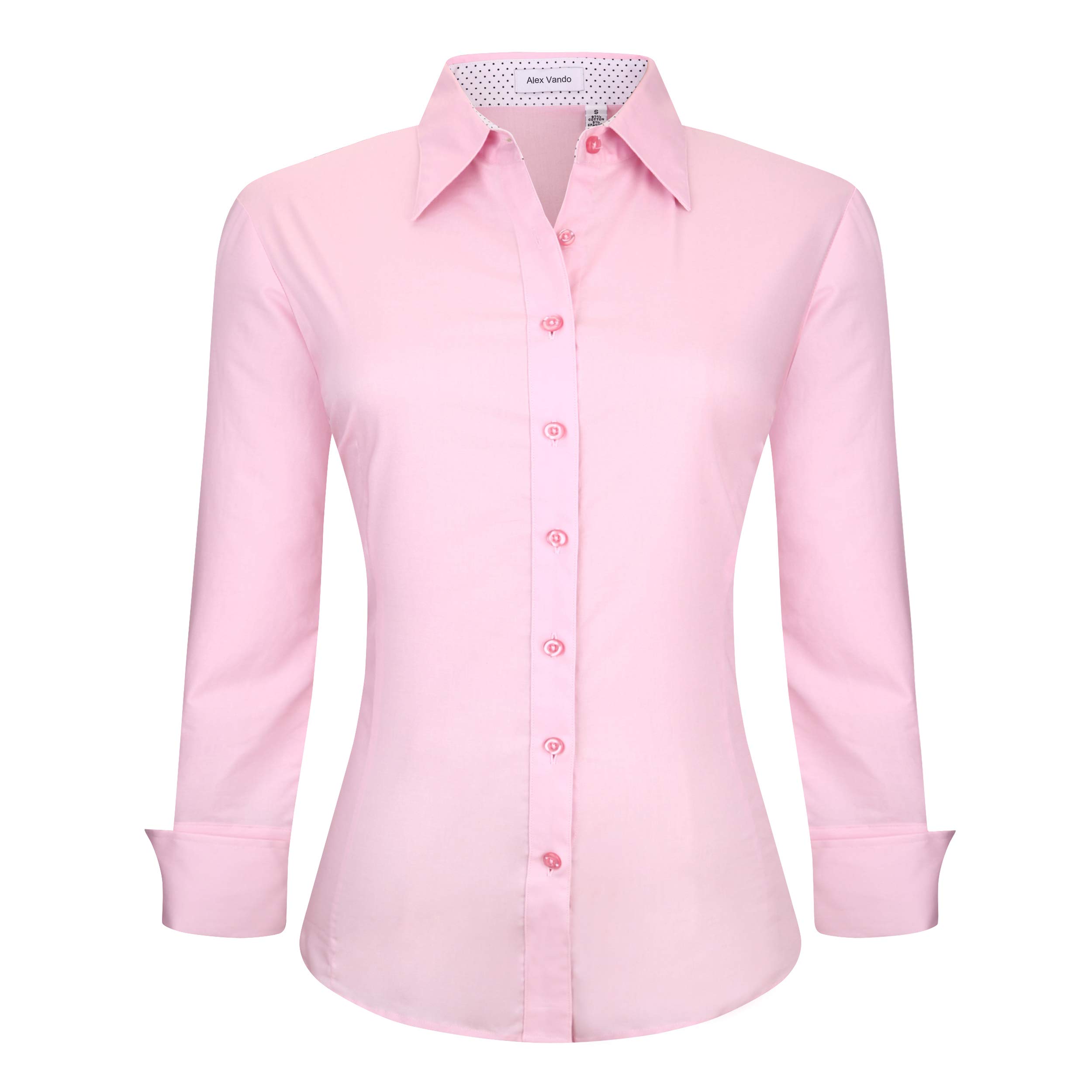 Alex Vando Women's Regular Fit Long Sleeve Stretch Work Shirt