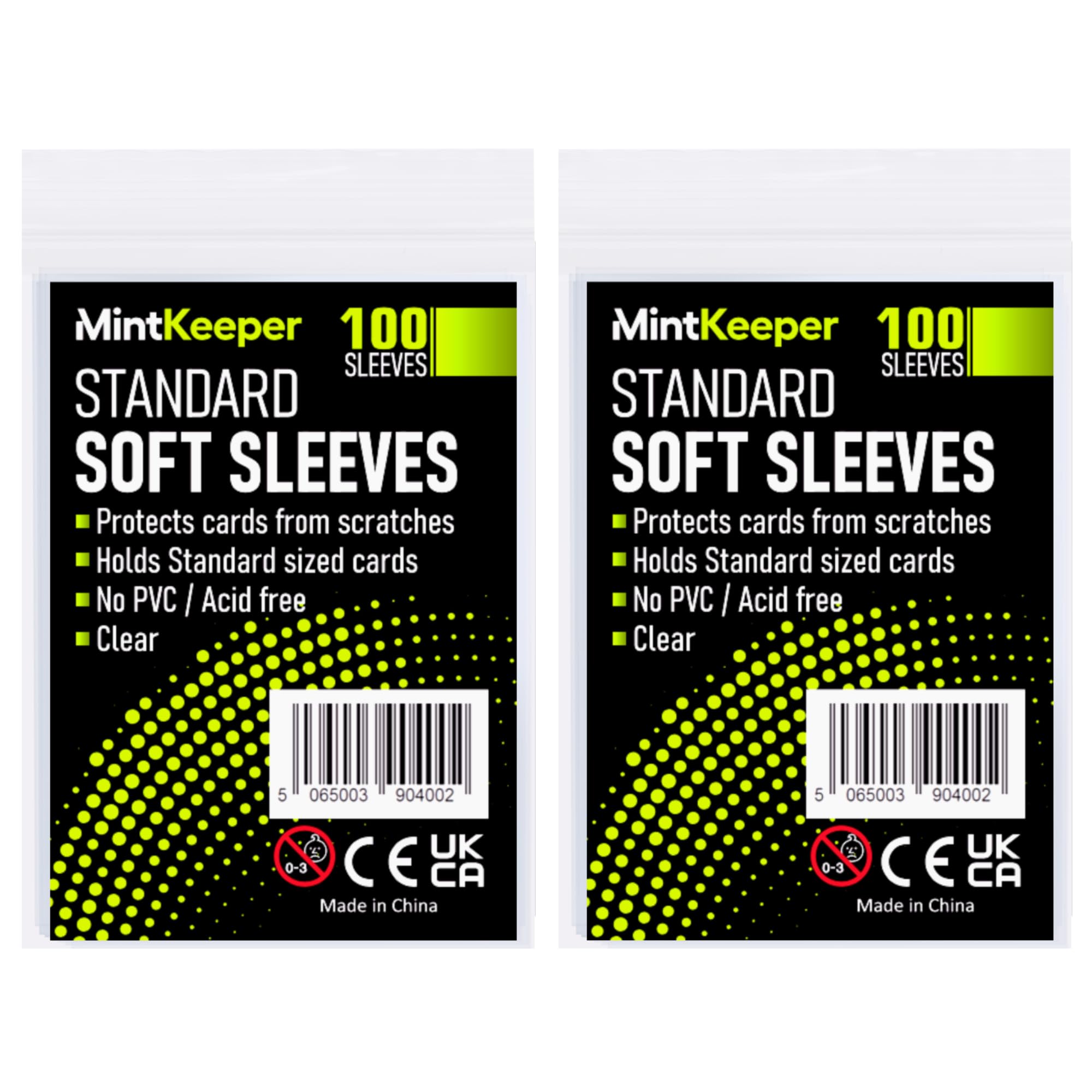 MintKeeper - Standard Soft Card Sleeves - Trading Card Penny Sleeves Compatible 