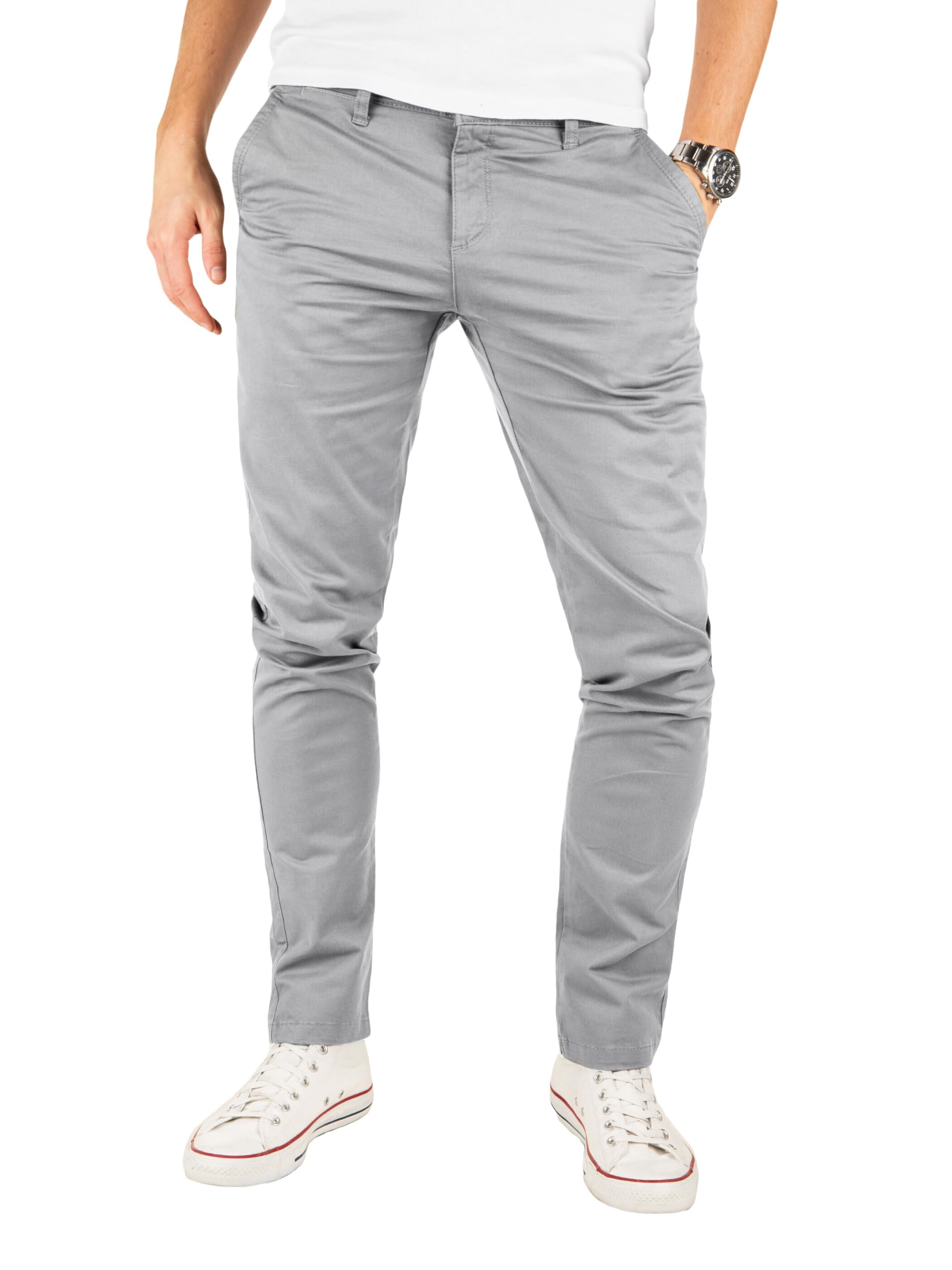 YZB Yazubi Men's Tech Chino Trouser – Slim Fit, Model: Kyle, Chino Trousers Jean