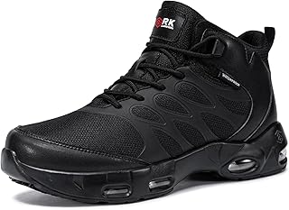 LARNMERN Mens Anti-Slip Boots Breathable Mesh Waterproof Outdoor Non-Slip Work Chef Shoes Hiking Shoes Casual