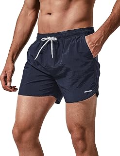 maamgic Nylon Swimming Trunks for Men Quick-Drying Swimming Shorts Short Beach Shorts for Beach and Water Sports