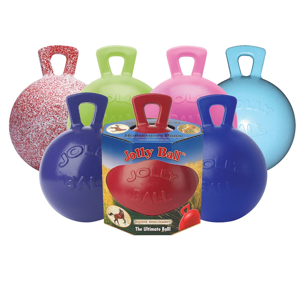 Horsemen's Pride 10" Horse Jolly Ball Apple Scented | Horse toy won't pop or def