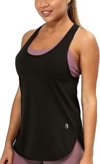icyzone Women's Sports Racerback Sleeveless Top for Yoga Gym Pilate