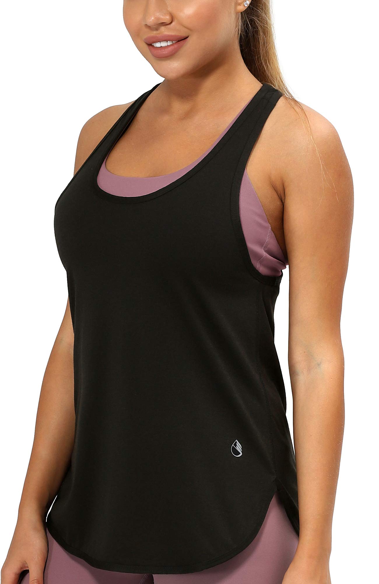 icyzone Women's Sports Racerback Sleeveless Top for Yoga Gym Pilate