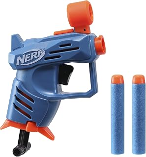 Hasbro Nerf Elite 2.0 Ace SD-1 Blaster, 2 Official Nerf Elite Darts, Onboard 1-Dart Storage, Stealth-Sized, Pull-Down Priming Handle, Easy to Use, F5035