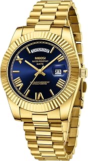 NIBOSI Watches Men Chronograph Analog Waterproof Date, 40mm Watch Bracelet Stainless Steel Band Business Casual Designer Watches Elegant Gift for