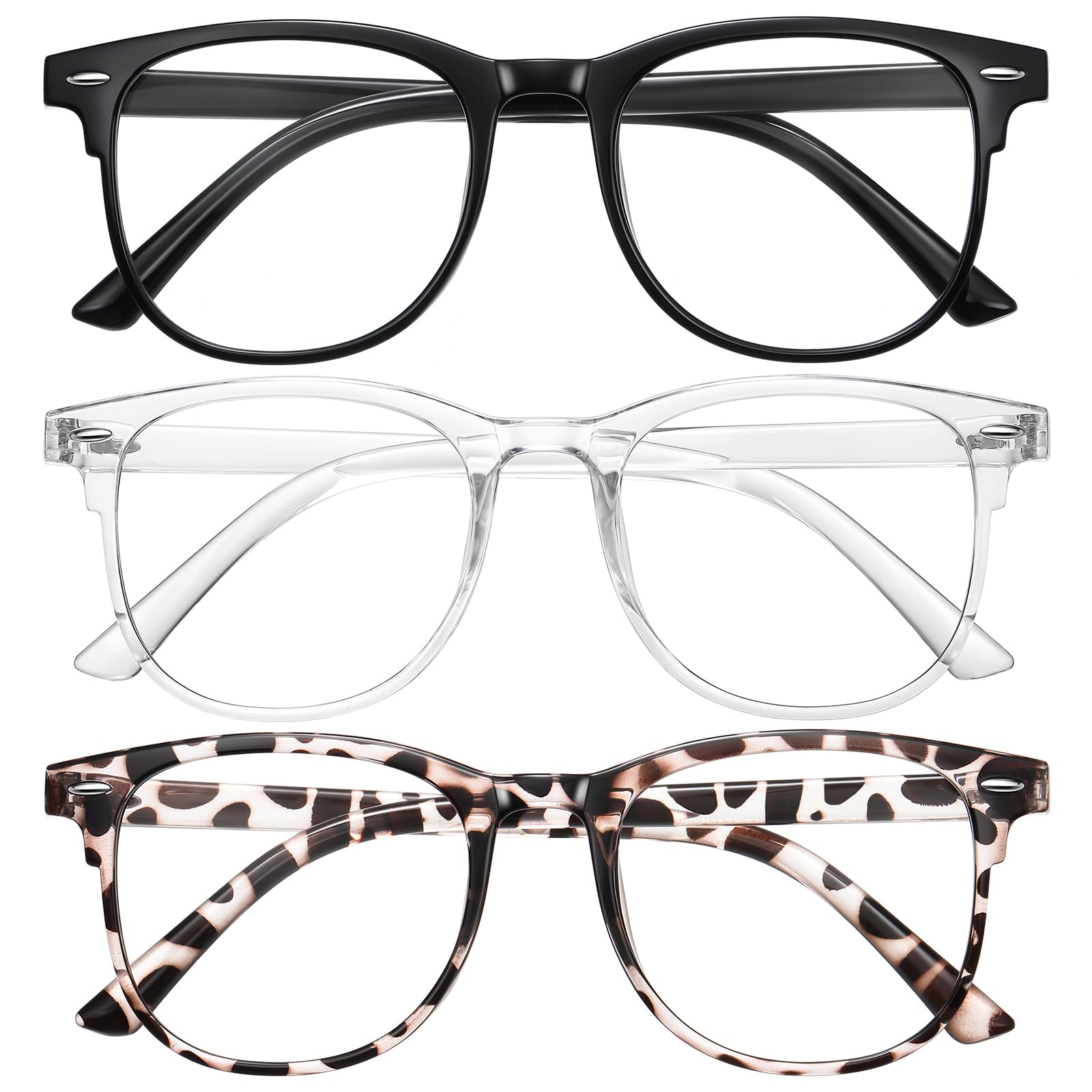Okany 3 Pack Blue Light Blocking Glasses Women Men, Round Computer Glasses | 99.