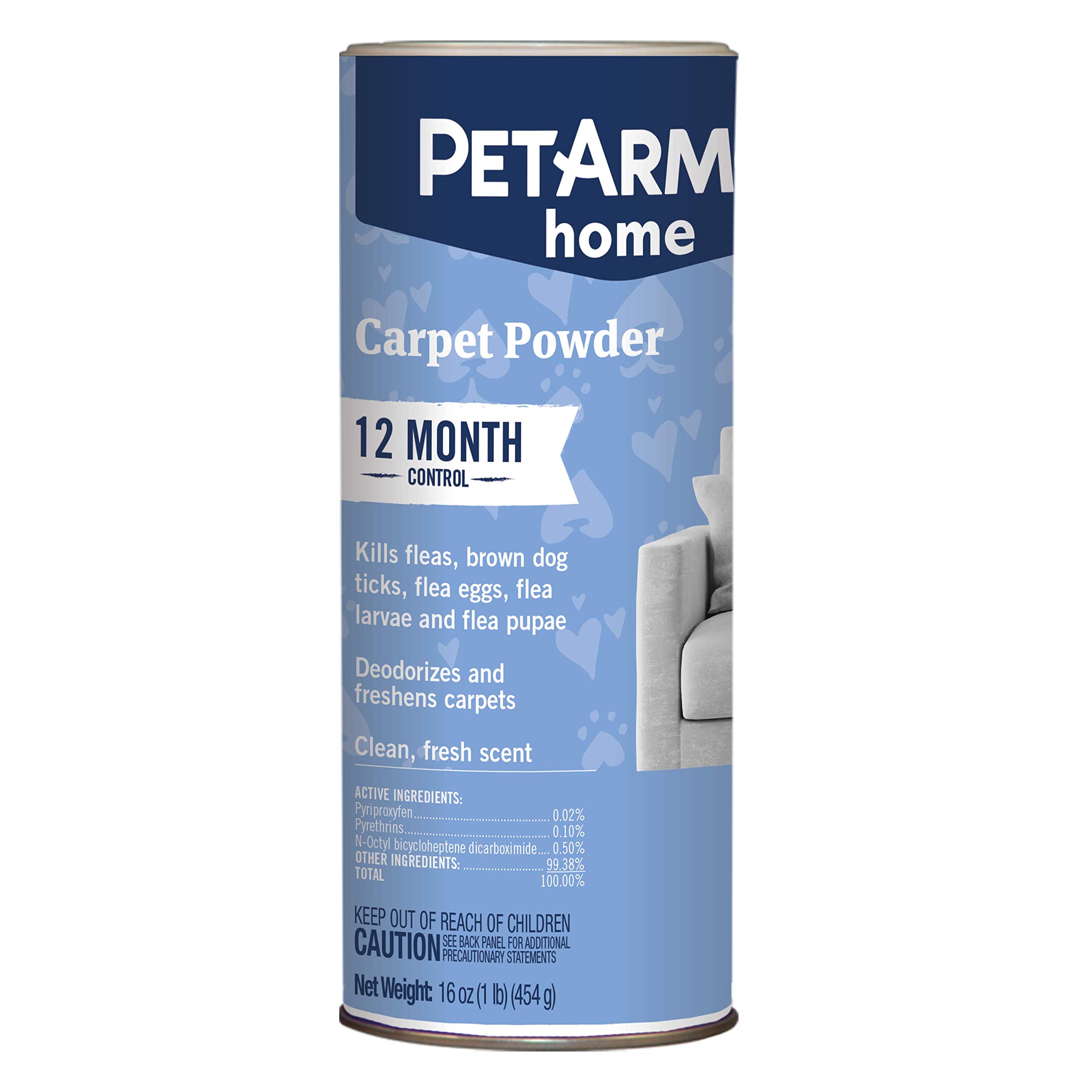 PETARMOR Home Carpet Powder for Fleas and Ticks, Protect Your Home From Fleas an