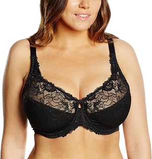 DELIMIRA Women's Plus Size Lace Bra