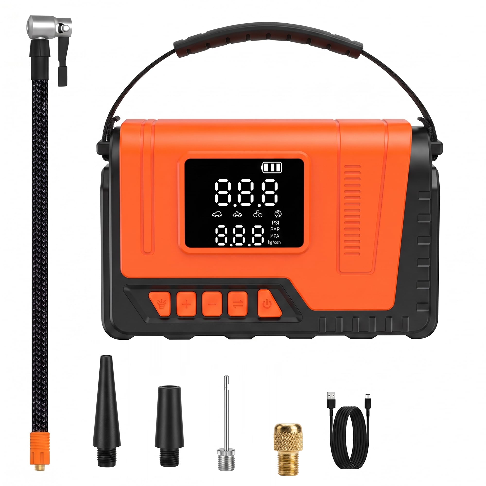 Tire Inflator Portable Air Compressor Pump 150PSI, Tire Pump for Car 12V DC Digi