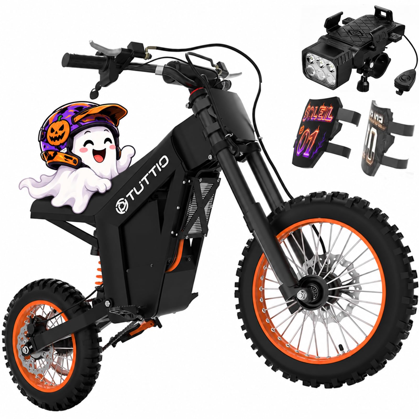 Tuttio Soleil01 Electric Dirt Bike 3000W 40MPH Off-Road E-Motorcycle | 200NM E D
