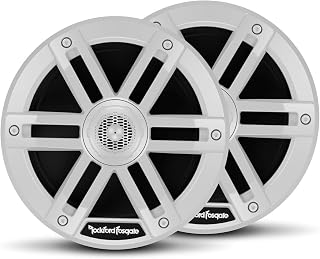 Rockford Fosgate M0-65 6.5" Coaxial Full Range Speakers - White (Pair) | Marine Grade and Element Ready
