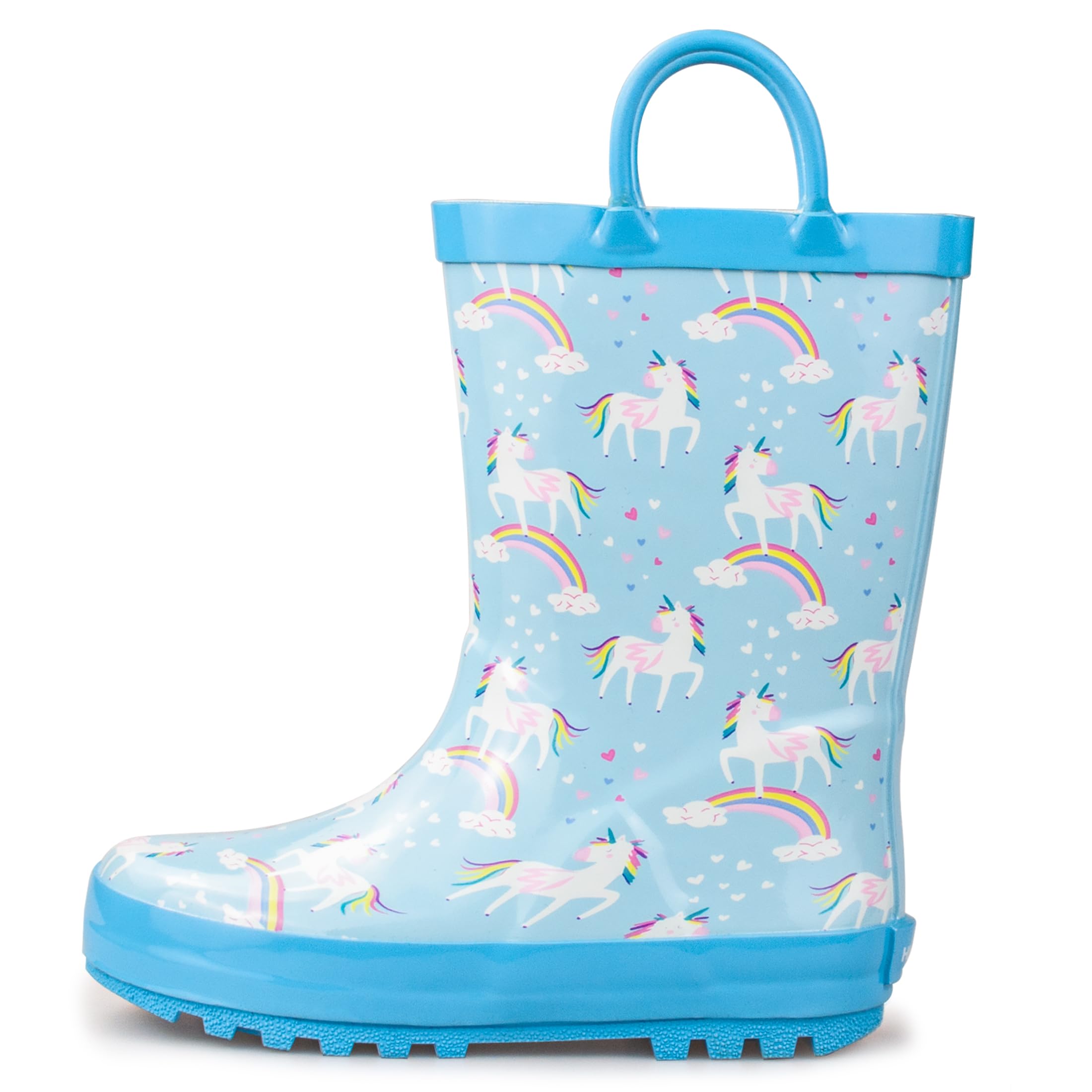 Hbxooxts kids Rain Boots, Toddler Rain Boots Waterproof Rubber Kids Rain Boots f