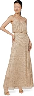 Adrianna Papell Women's Blouson Dress, casis