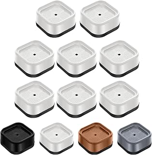 shouwuhho Pack of 8 Adjustable Furniture Risers Heavy Duty Height 2.5cm Square Stacking Risers for 3.5cm or 7.5cm Bed Desk Table Sofa Chair Frame