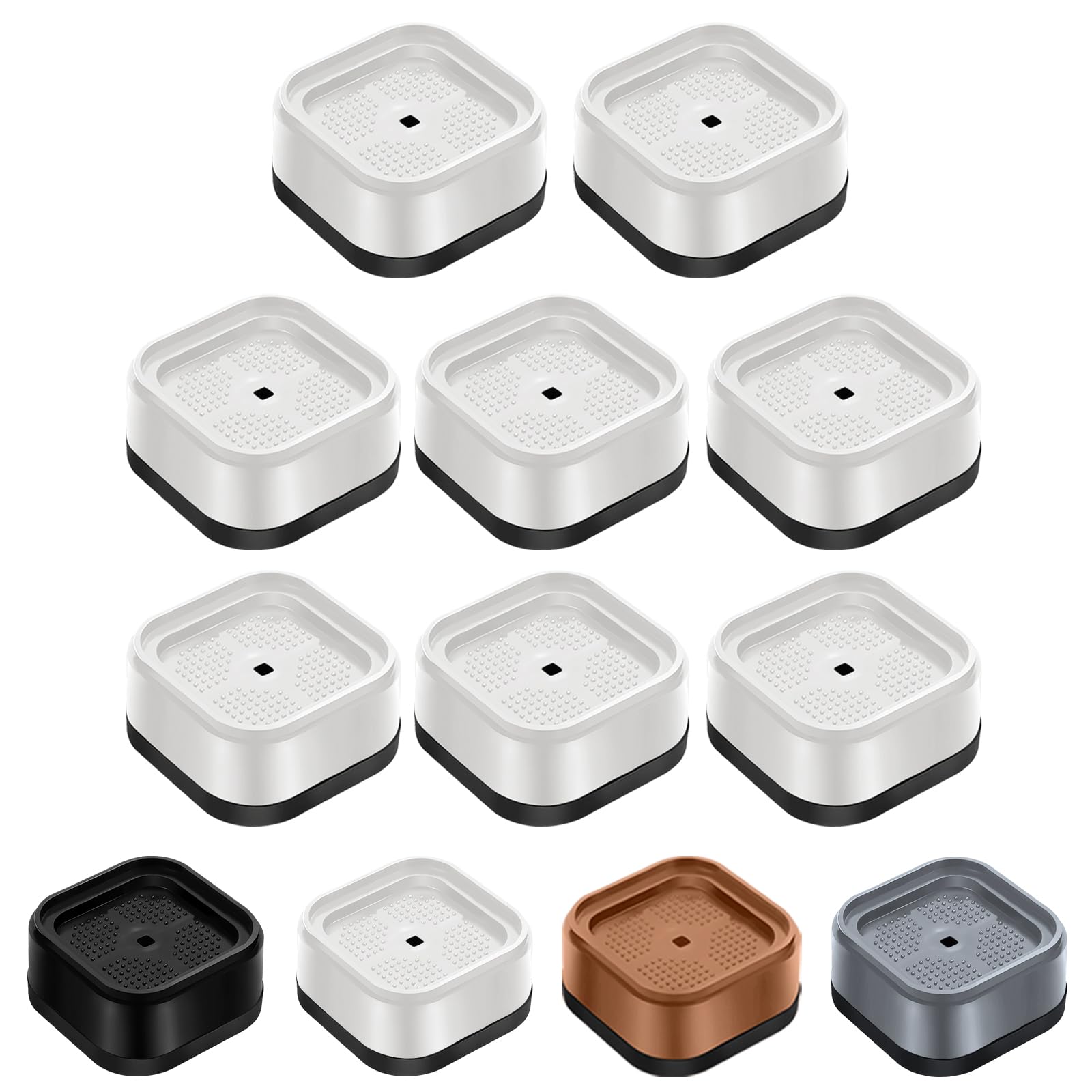shouwuhho Pack of 8 Adjustable Furniture Risers Heavy Duty Height 2.5cm Square S