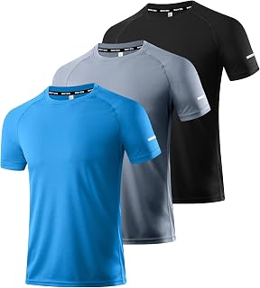 Boyzn 1, 3 or 5 Pack Men's Workout Running Shirts, Dry Fit Moisture Wicking T-Shirts, Sports Gym Athletic Short Sleeve Shirts
