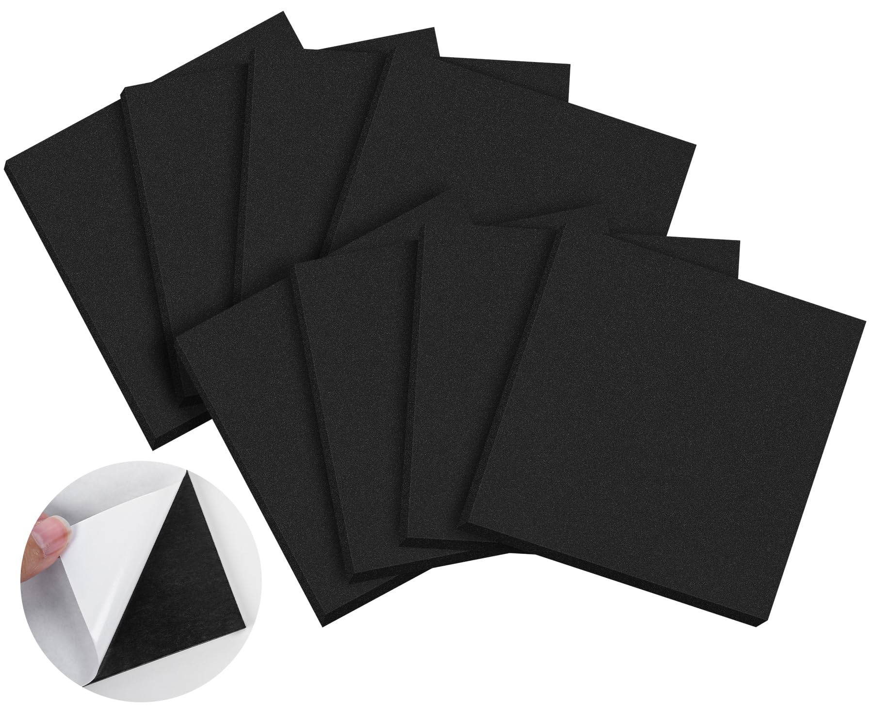 ToLanbbt 8 PCS Adhesive Foam Padding Sheets Closed Cell Neoprene Foam Sheet 1/2"