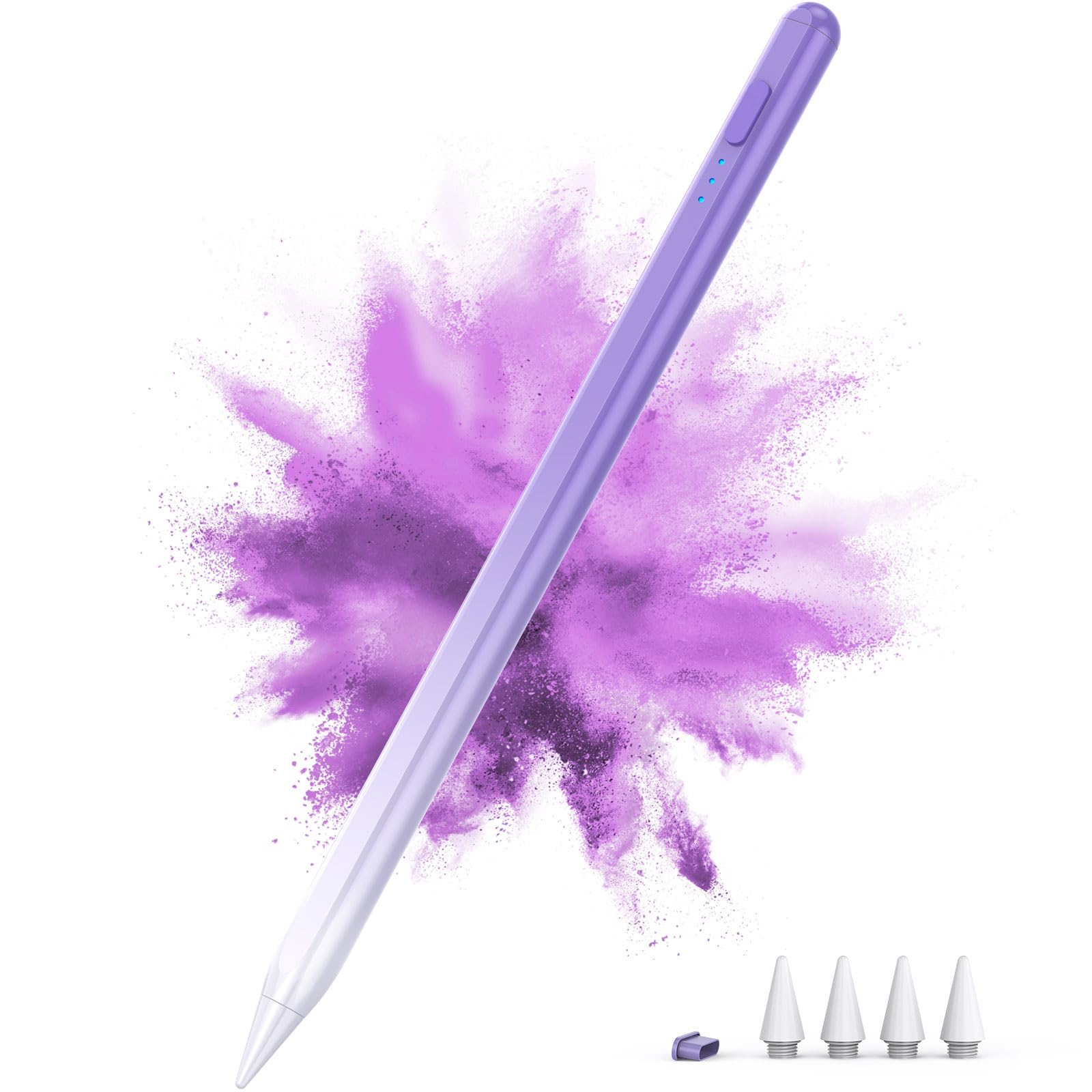 DEGGE Stylus Pen for iPad 2018-2026, 15Mins Fast Charge for Apple Pencil | Palm 