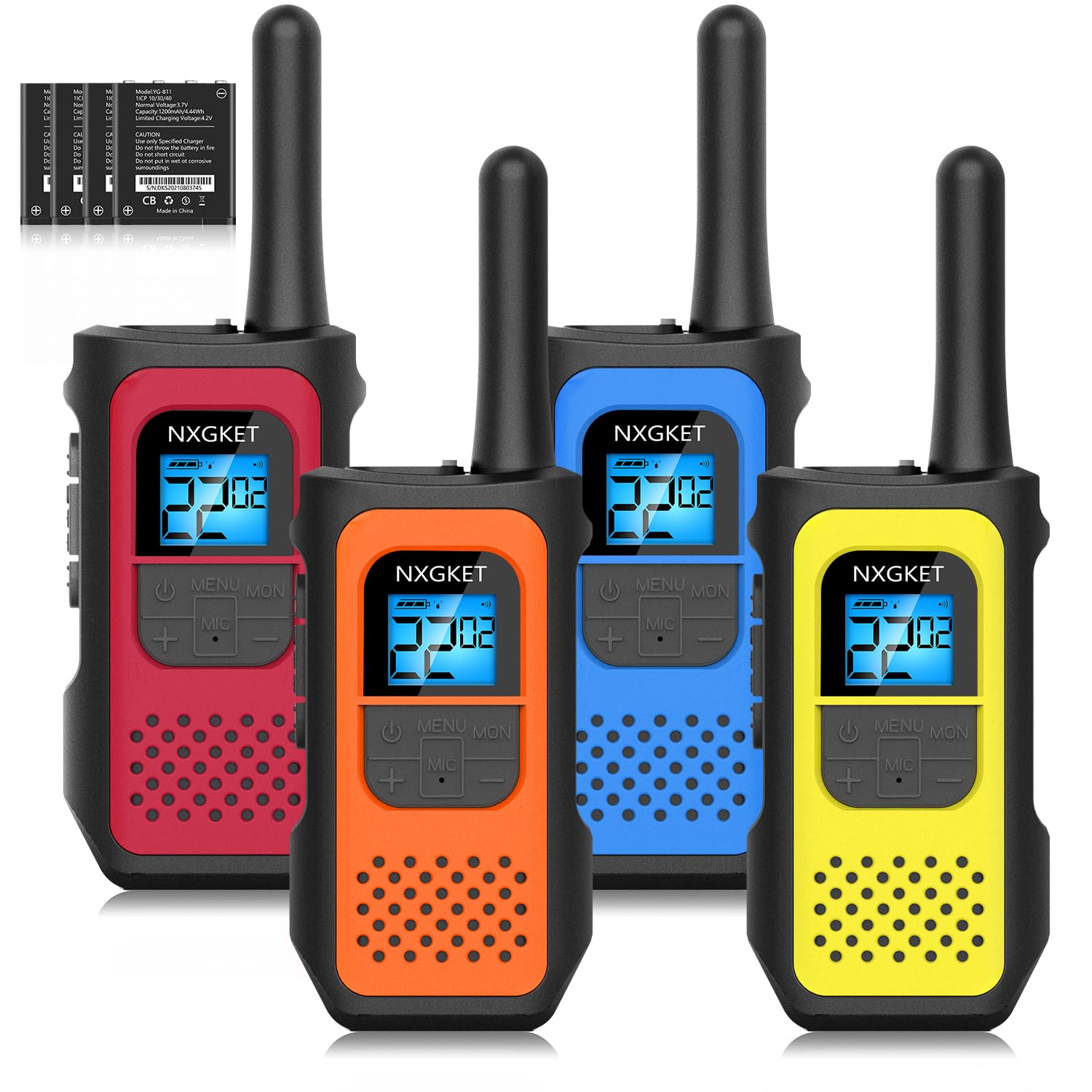 NXGKET Walkie Talkies for Kids Adults, 5km Long Range, Rechargeable