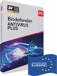 Bitdefender Antivirus Plus 2026| 1 Dispositivo | 1 Anno | PC | Codice di attivazione via email | Rinnovo automatico