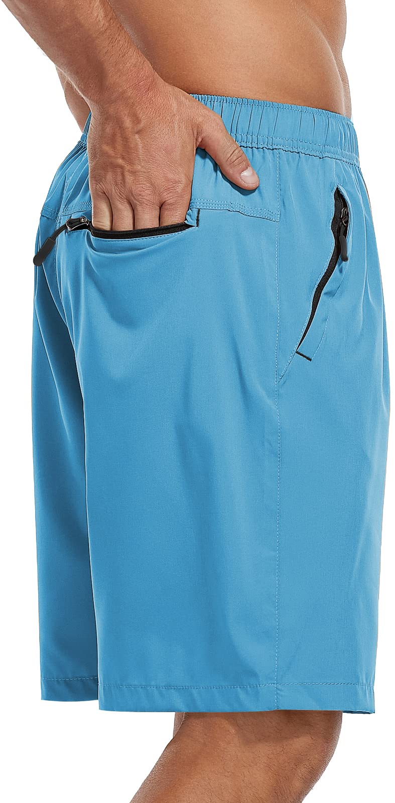 SPOSULEI Men's Athletic Hiking Shorts Water Resistant Quick-Dry Lightweight Outd
