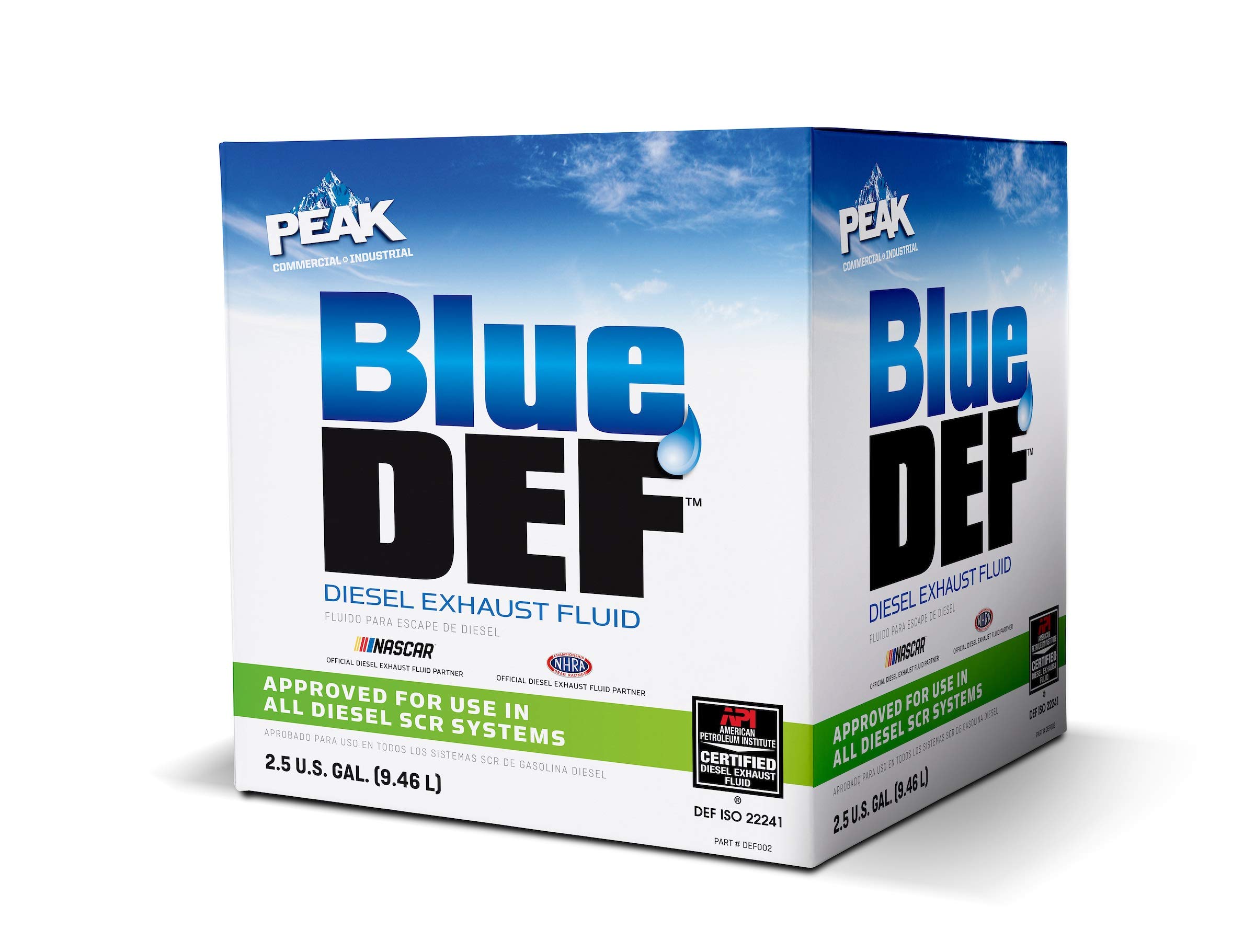 BlueDEF Diesel Exhaust Fluid Synthetic Urea &amp; Deionized Water 2.5 Gallon Jug
