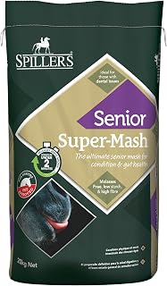 SPILLERS Super-Mash Senior Horse Feed (20kg) | High in Digestible Fibre to Support Gut Health, Horse Feed Mash with Vitamins E & C, For Senior Horses with Poor Teeth