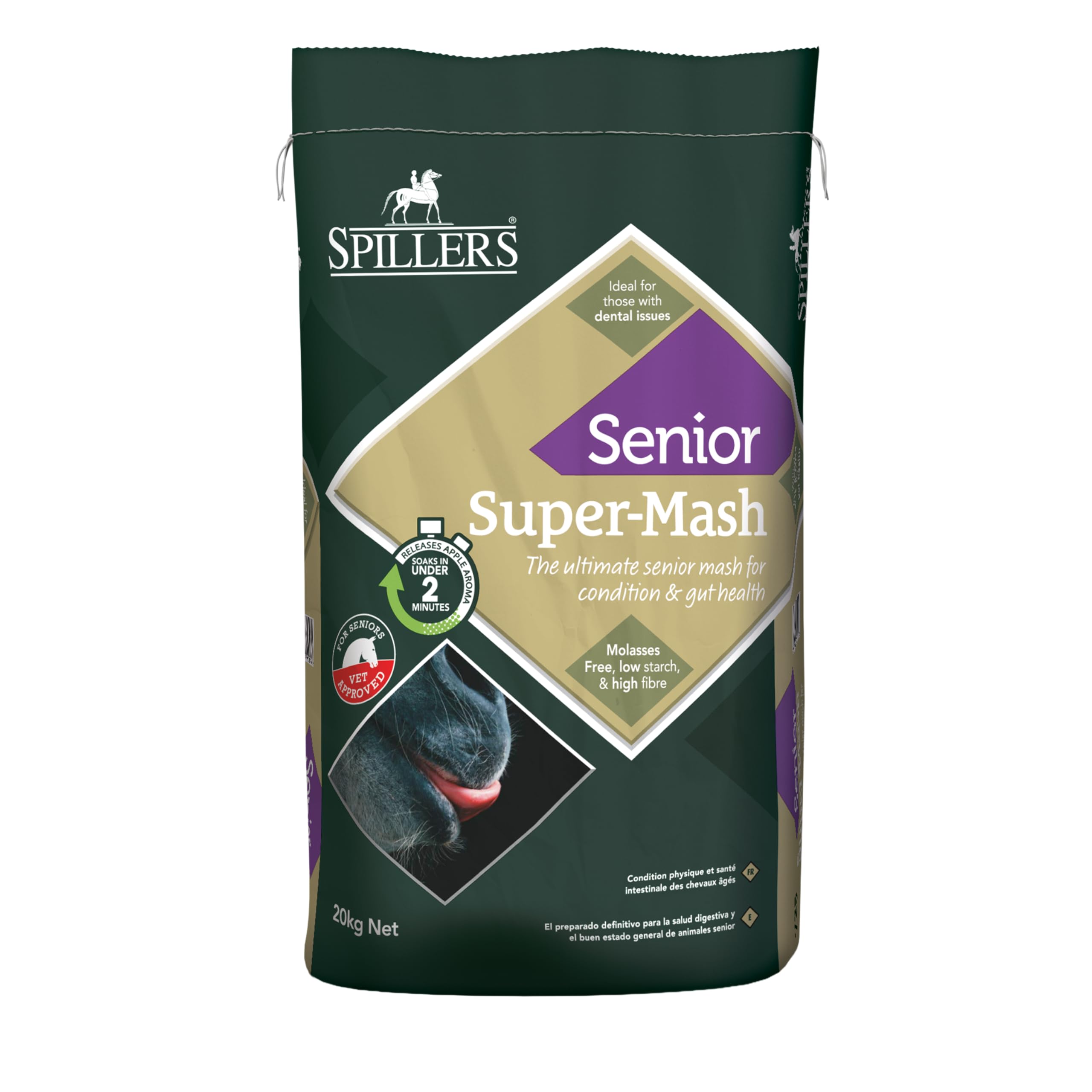SPILLERS Super-Mash Senior Horse Feed (20kg) | High in Digestible Fibre to Suppo