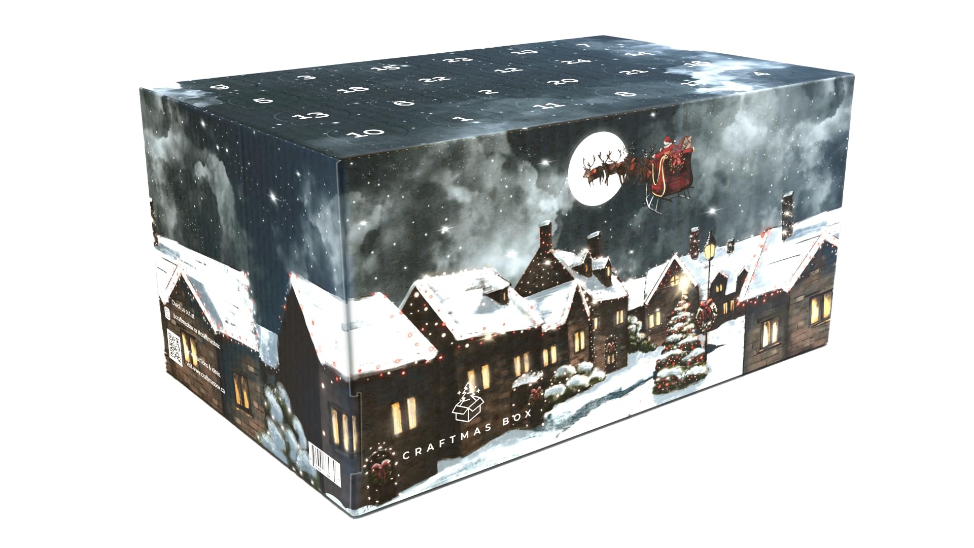 Night Before Christmas DIY Advent Calendar | 24-Day Fillable Christmas Countdown