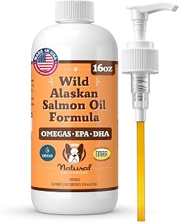 Natural Dog Company Wild Alaskan Salmon Oil for Dogs - 16 oz