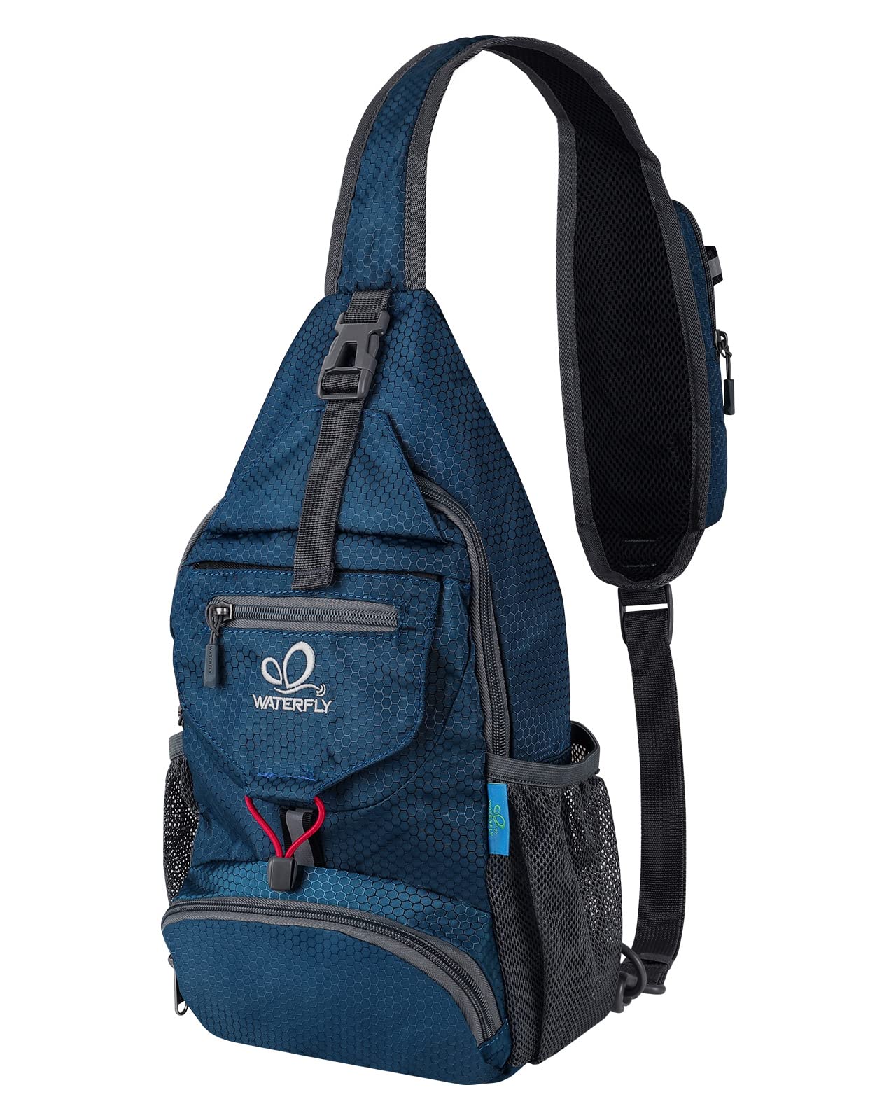 WATERFLY Packable Sling Backpack Lightweight Crossbody Bag Travel Daypack | Fold