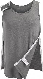 Deyeek Unisex Snap Back Post Surgery Tear Off Chemo Shirt Clothes After Rotator Cuff Surgery