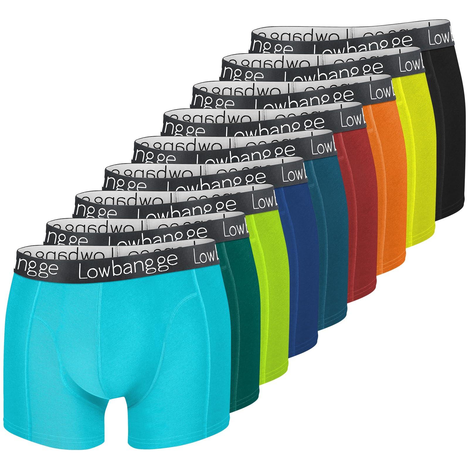 Boxer Shorts Mens (Pack of 9) Sports Underwear Multipack Trunks Cotton Boxer Bri