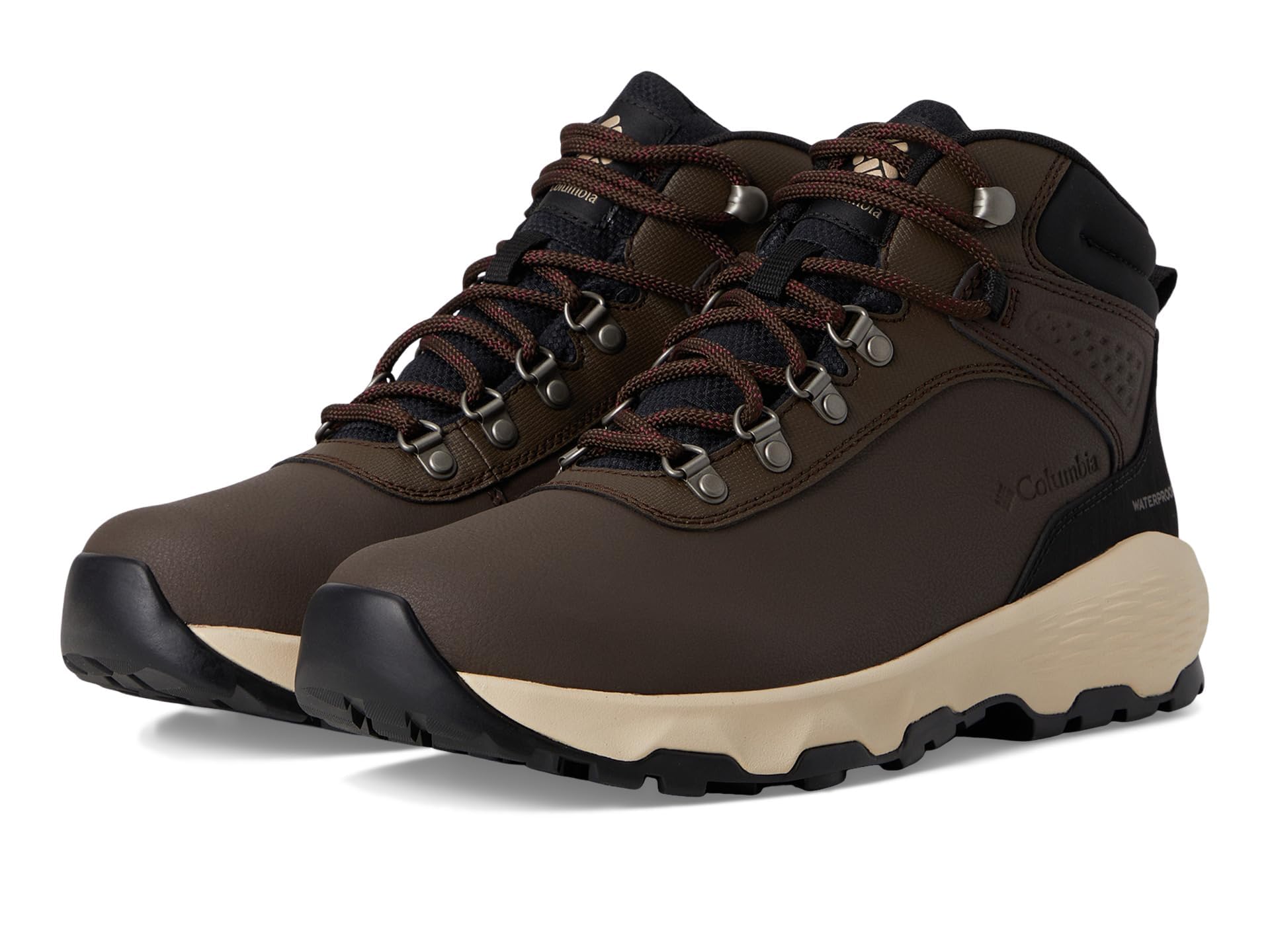 Columbia Newton Wander Women's Leather Hiking Shoes, Cordoba/Black, 8.5 Wide