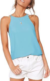 LouKeith Womens Tank Tops Casual Flowy Printed Vest Shirts Sleeveless Cotton Soft Summer Tees Blouses