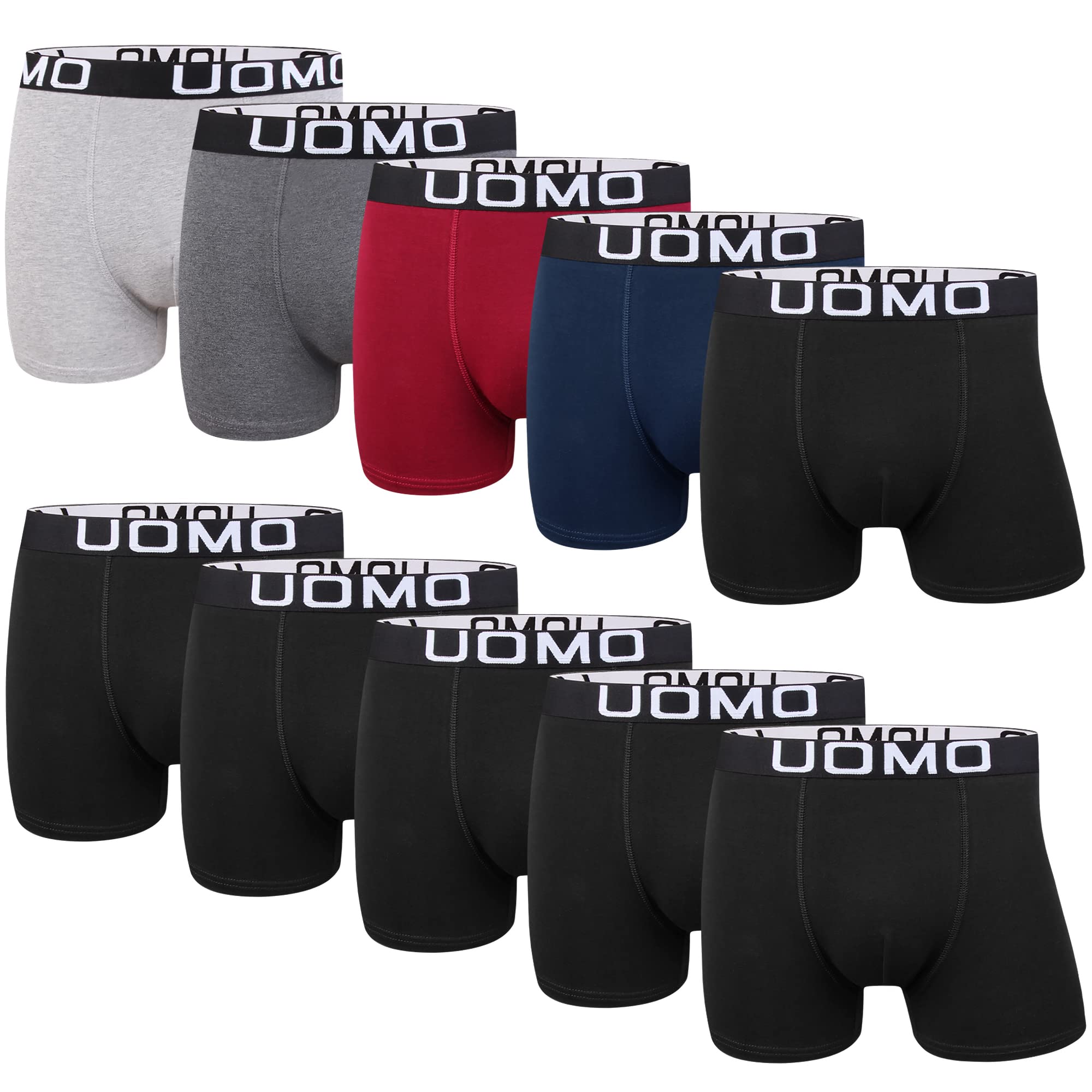 L&K 5/10 Lot Men's Cotton Boxer Shorts - Sizes M to 5XL - Men's Classic Pack Col