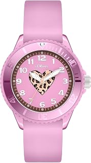s.Oliver Children's and Teenage Watch - 35 mm - Easy to Read - Durable Silicone Strap - 5 ATM Waterproof - High Analogue Watch for Girls with Quartz Movement