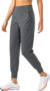 Soothfeel レディース ジョガー ジッパーポケット付き プチ/レギュラー/トール ハイウエスト アスレチック ワークアウト ヨガパンツ ジョガー 女性用