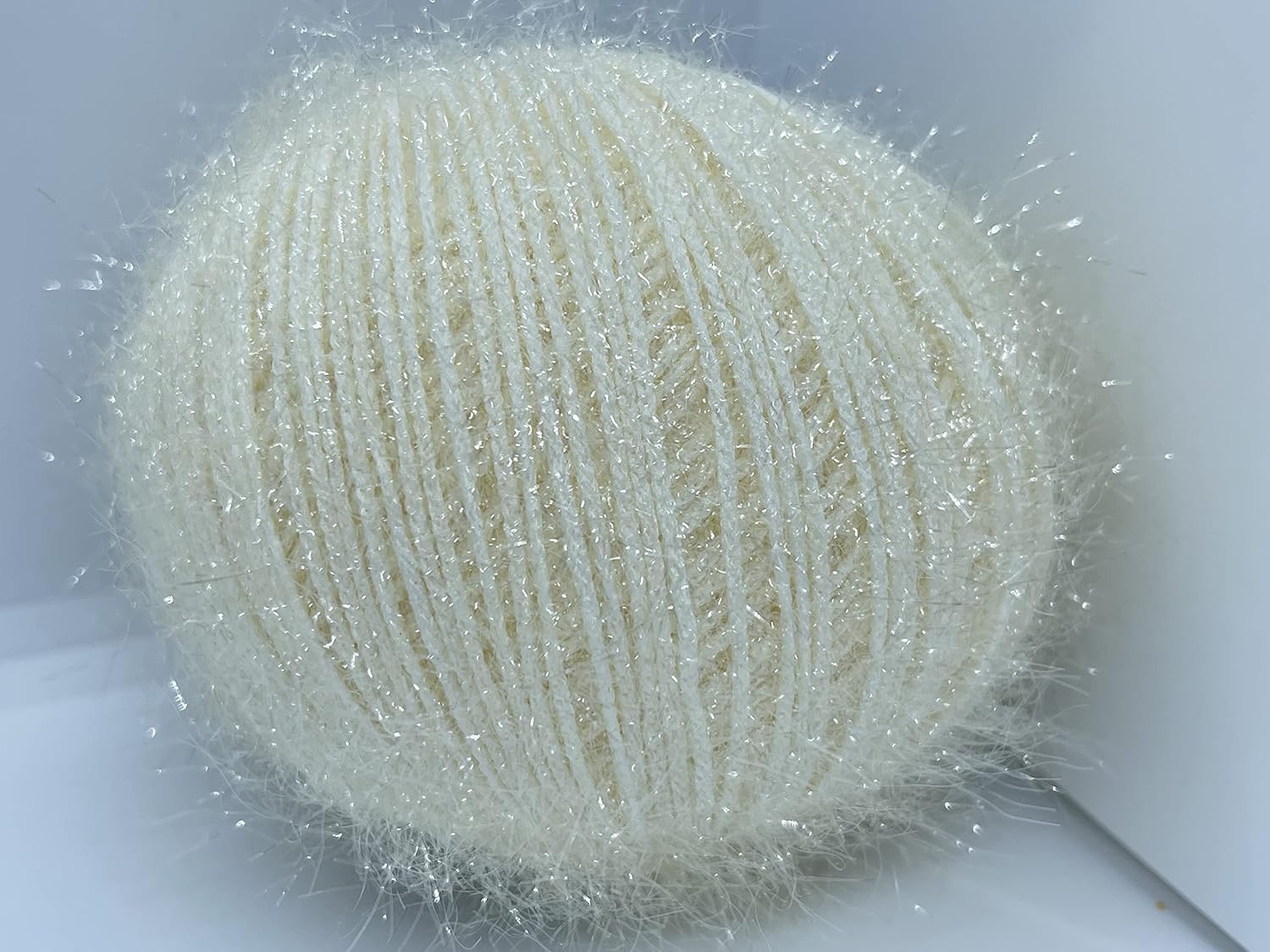 Sparkly Eyelash Fantasy Knitting Yarn | Metallic Lurex Nylon Short Eyelash Yarn 