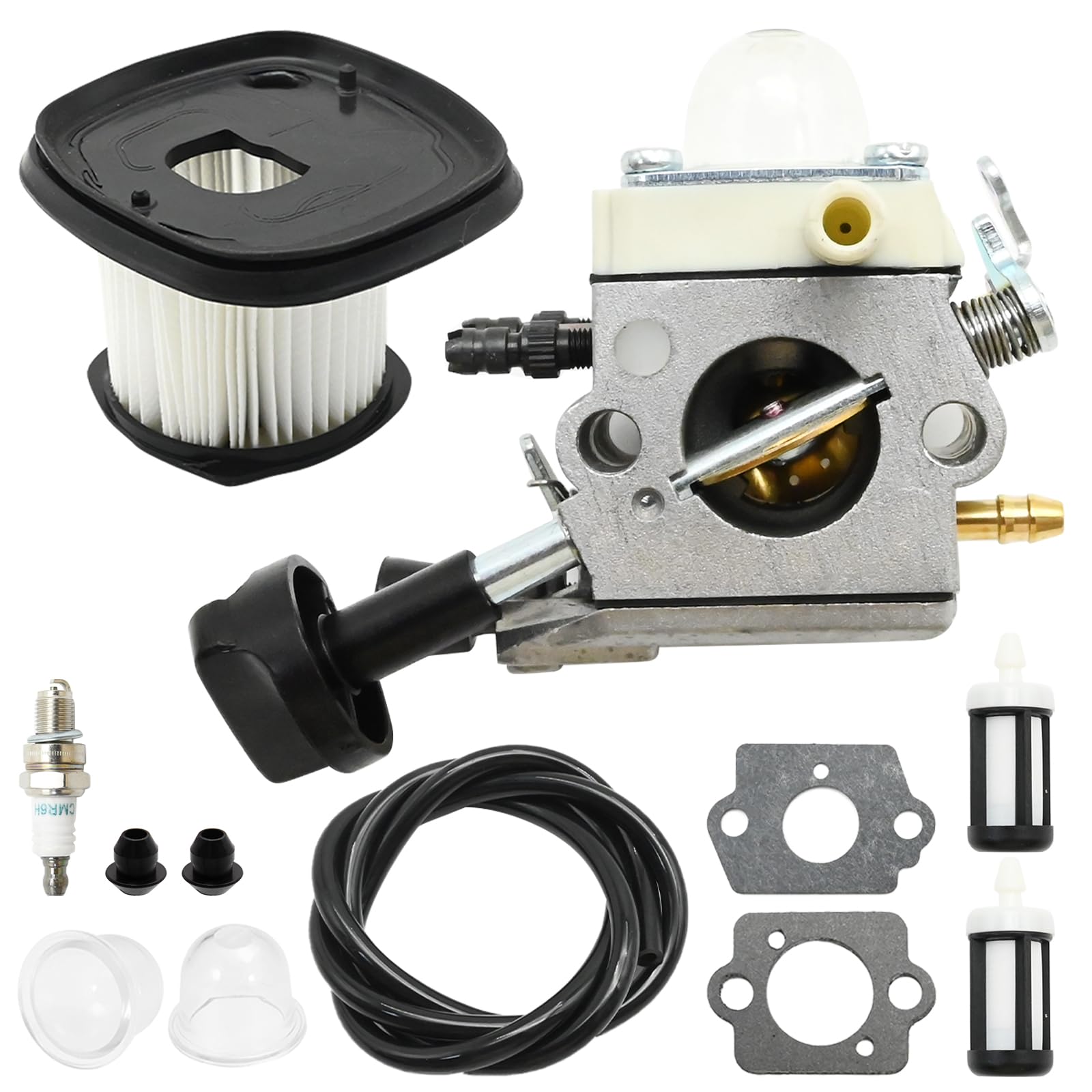 JUUDDENPARTS 4241 120 0616 Carburetor Kit with Spark Plug Fuel Filter, Replaceme