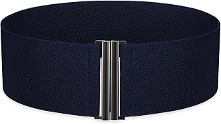 SANSTHS Women Wide Elastic Belts for Dresses Corset Waist Belts Ladies Cinch Belts Thick Stretchy Waistband