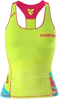 SMMASH Tank Top for Women, Top Sleeveless for Sports Outdoor OCR Cross Training Fitness Yoga Gym, Breathable Functional Shirt, Sports Top, Sports Shirt, Professional Sportswear
