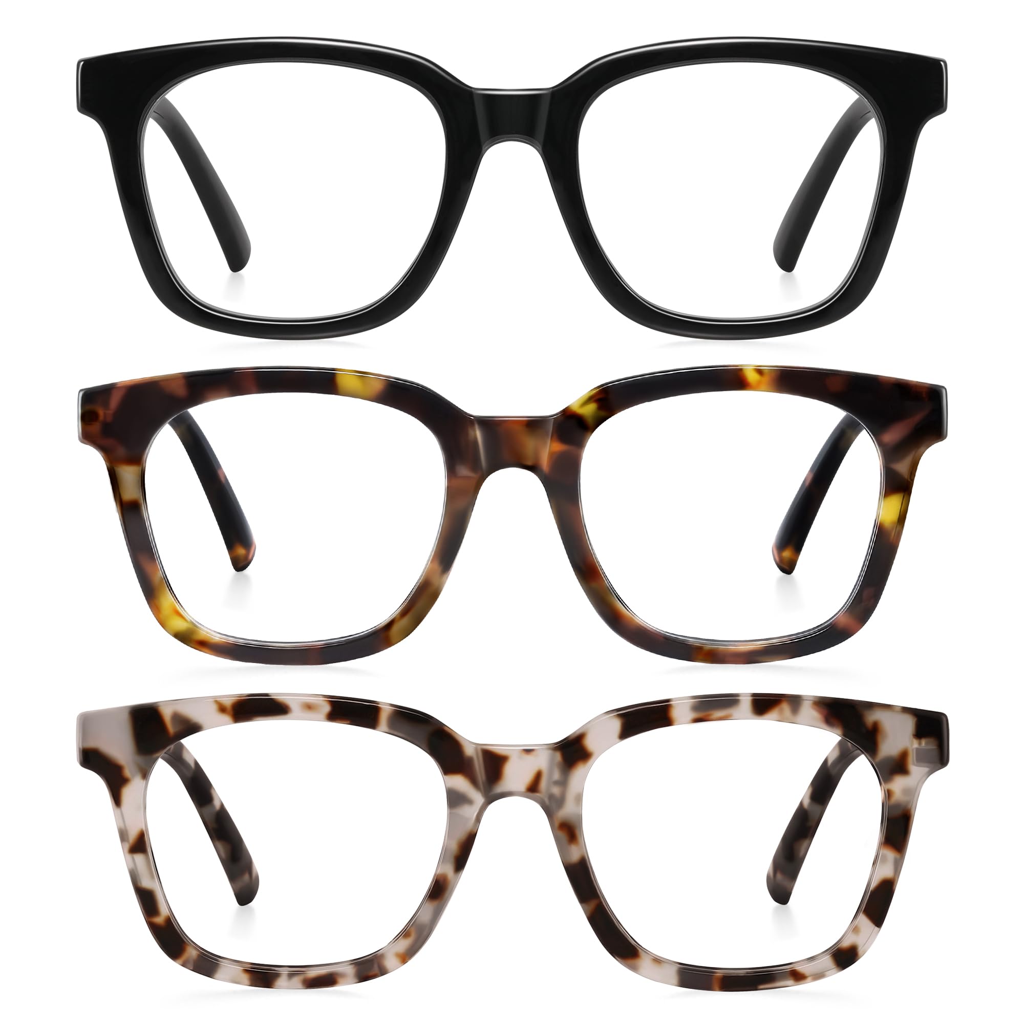 AIMISUV Reading Glasses for Women Men - Blue Light Blocking Magnifying Readers,S