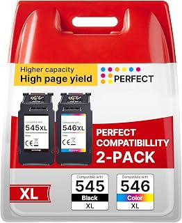 545XL Black 546XL Colour Printer Ink Replacement for Canon 545 546 Ink Cartridges PG-545 CL-546 XL for Pixma TS3350 TS3355 TS3150 TS3300 TR4550 MG2550S MG3050 TR4500 TS3100 TR4551 TR4650 MX495