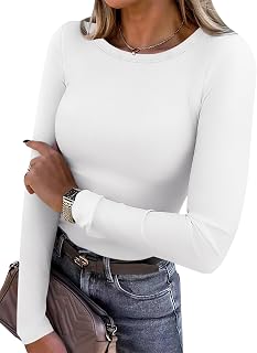 ANRABESS Long Sleeve Shirts for Women Fleece Thermal Tops