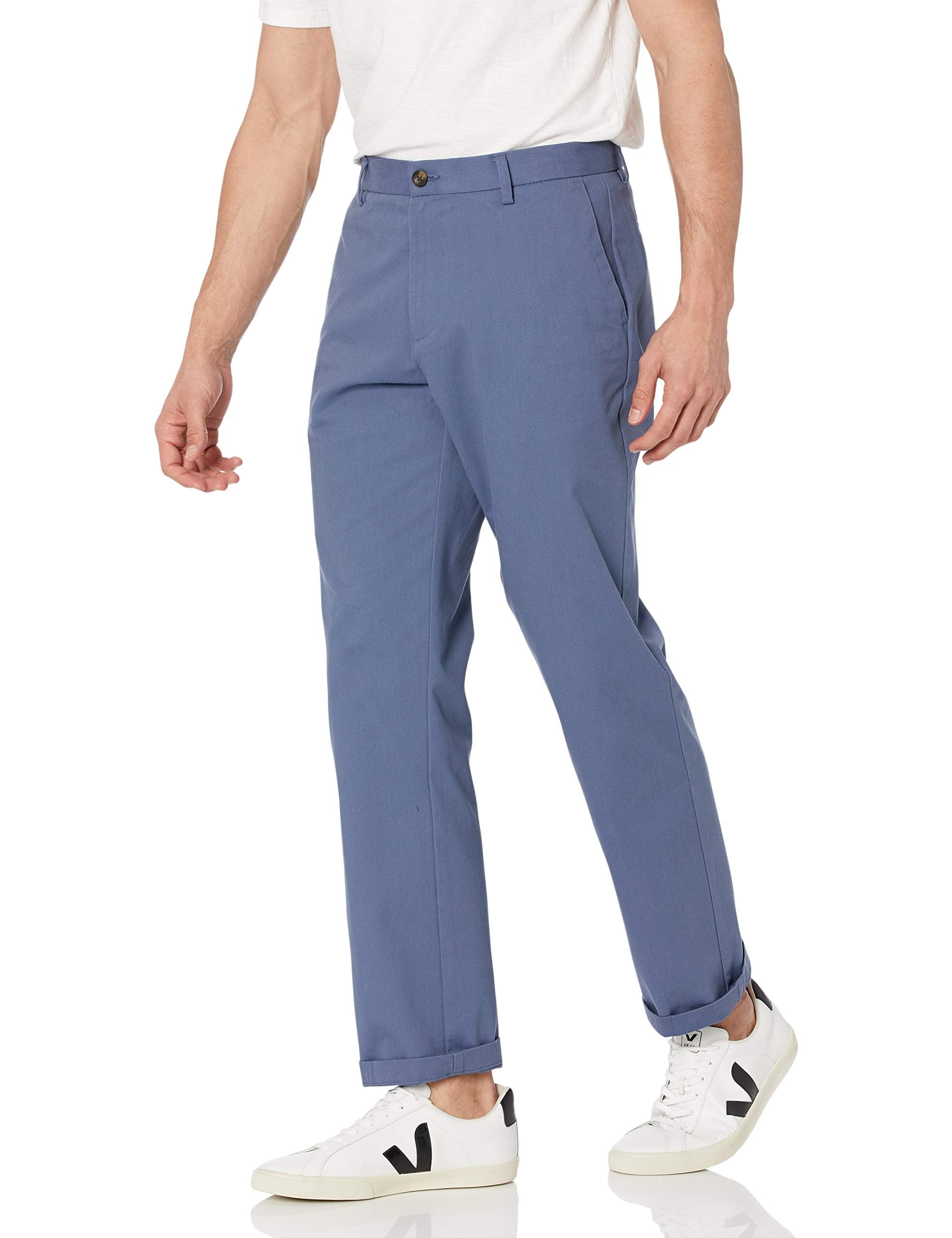 Amazon Essentials Men's Classic-Fit Wrinkle-Resistant Flat-Front Chino Pant (Ava