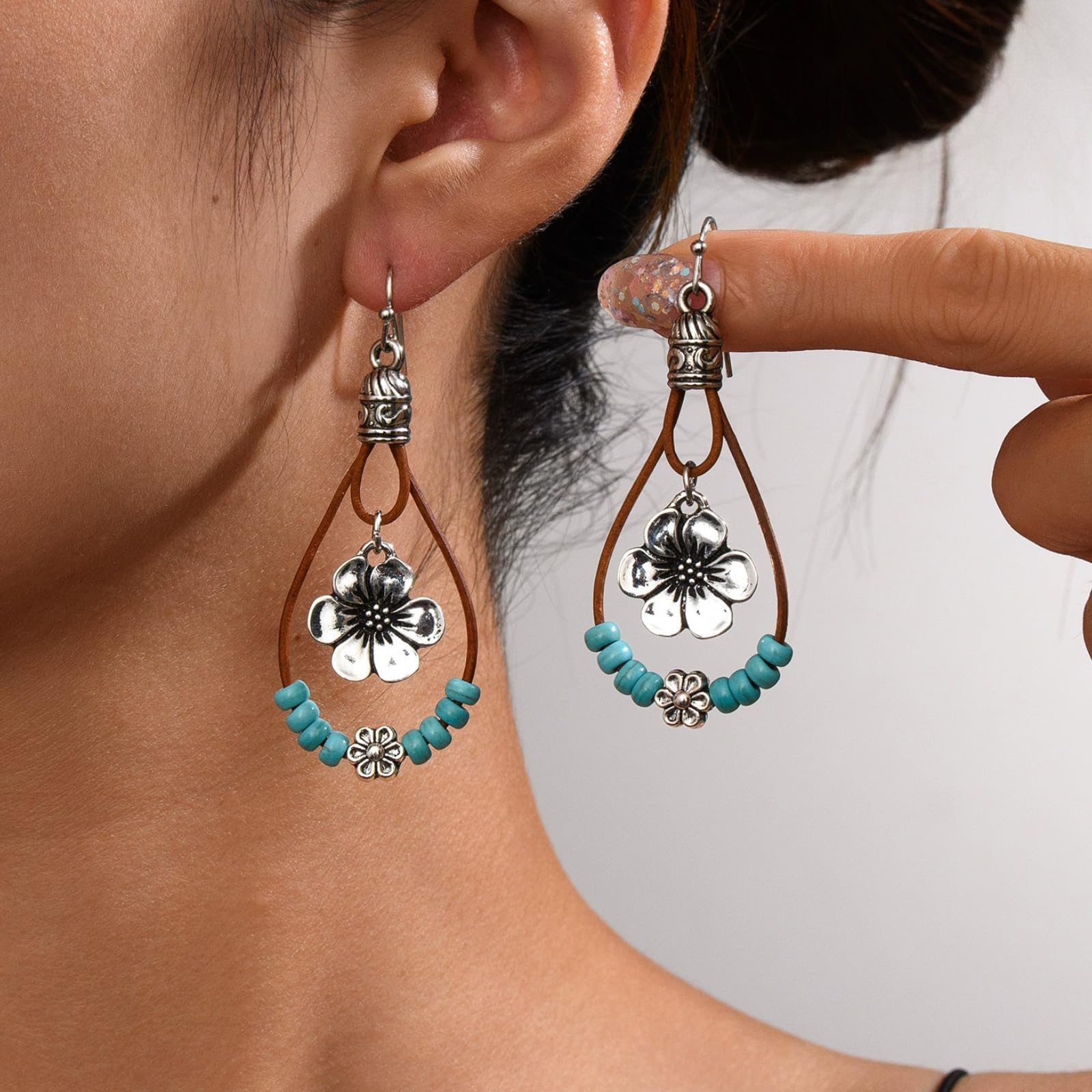 western earrings for women turquoise earrings jewelry for women country concert 