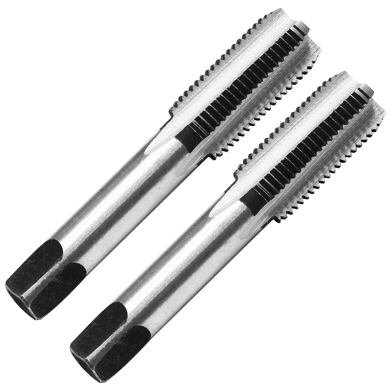 Litoexpe 2 Pcs M12 x 1.25 Metric Hand Tap | HSS Threading Tool, Right Hand, for 