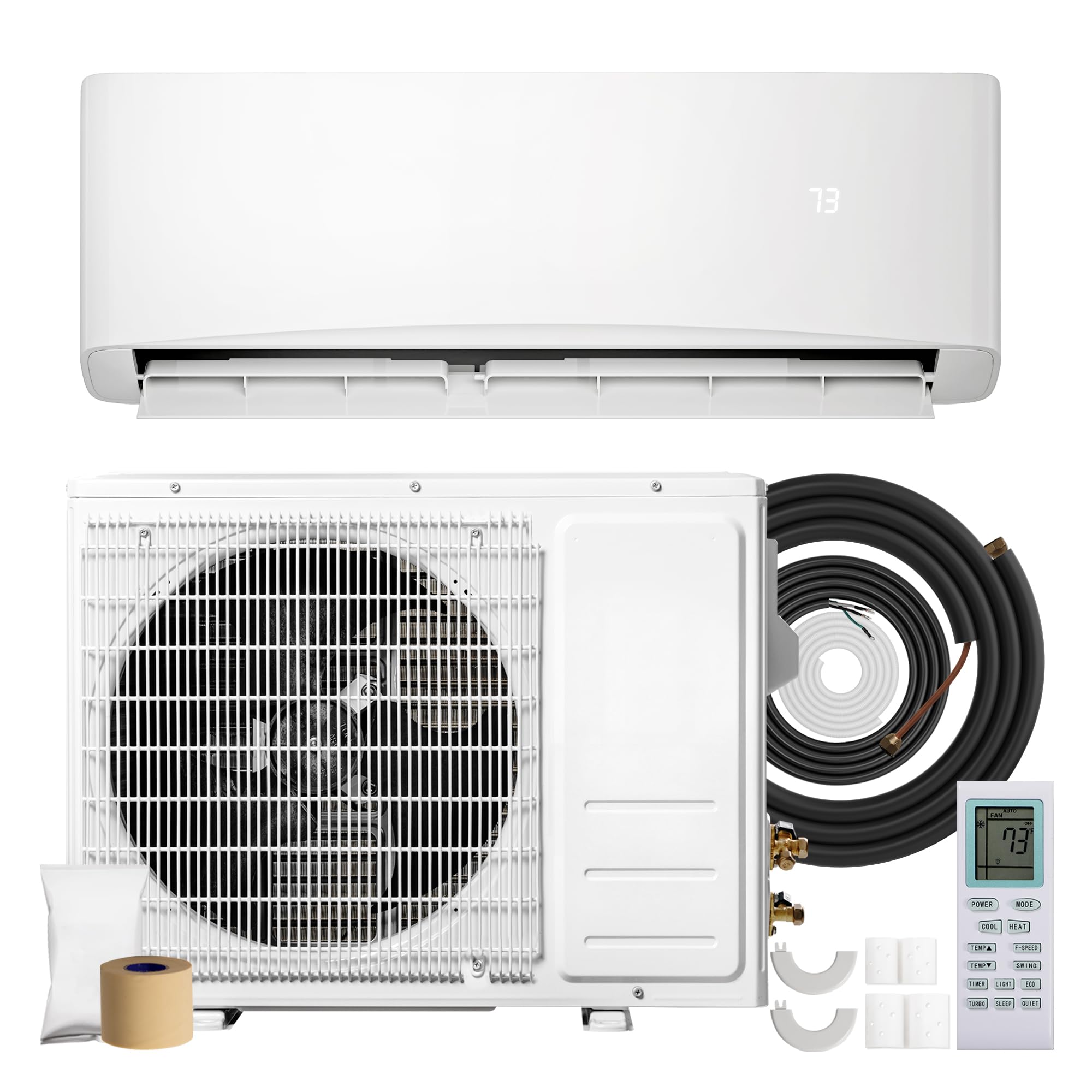 Tehanld 12000 BTU Mini Split Air Conditioner, 17 SEER2 115V Energy Efficient AC 